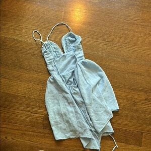 Princess Polly Light Blue Backless Dress